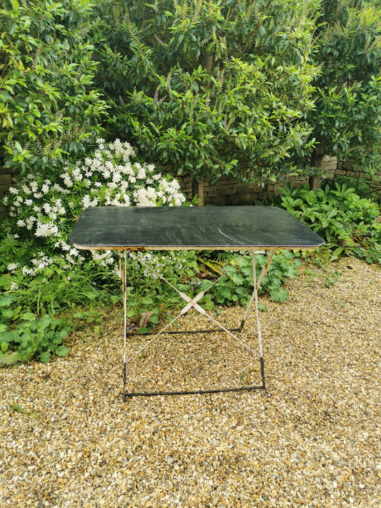 Black Metal Garden Table