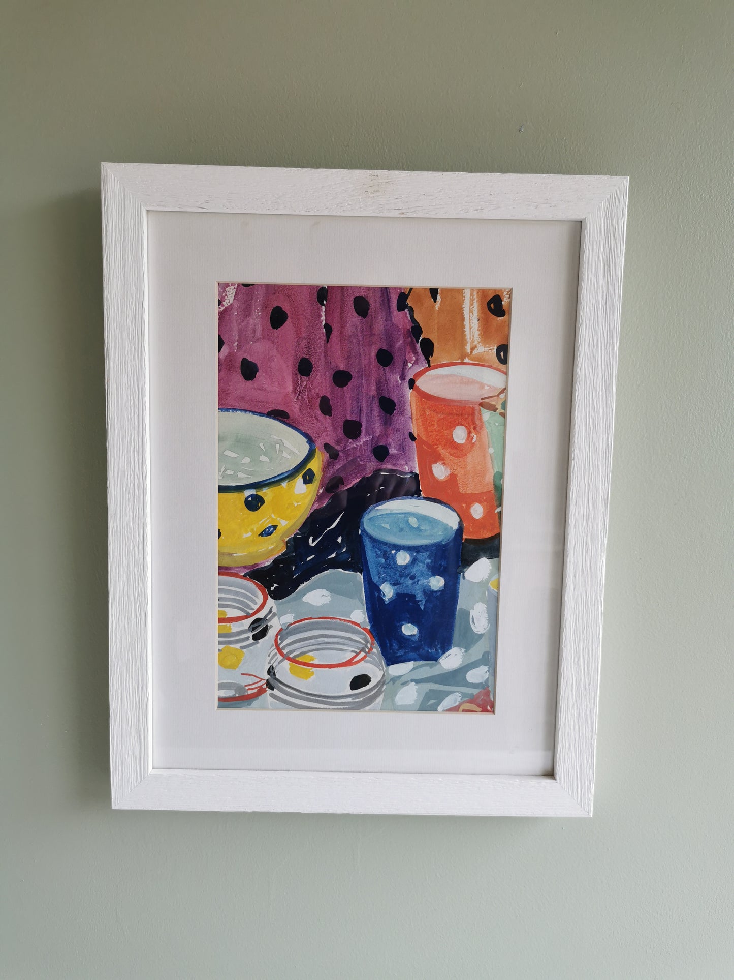 Spotty Jug Watercolour