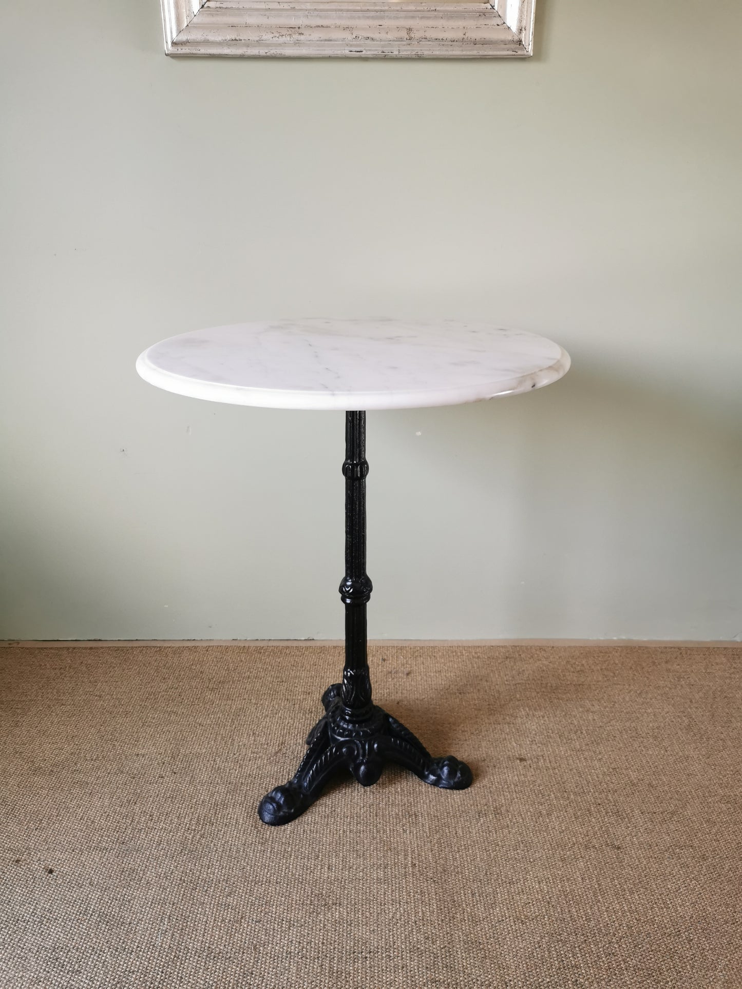 French White Marble Bistro Table