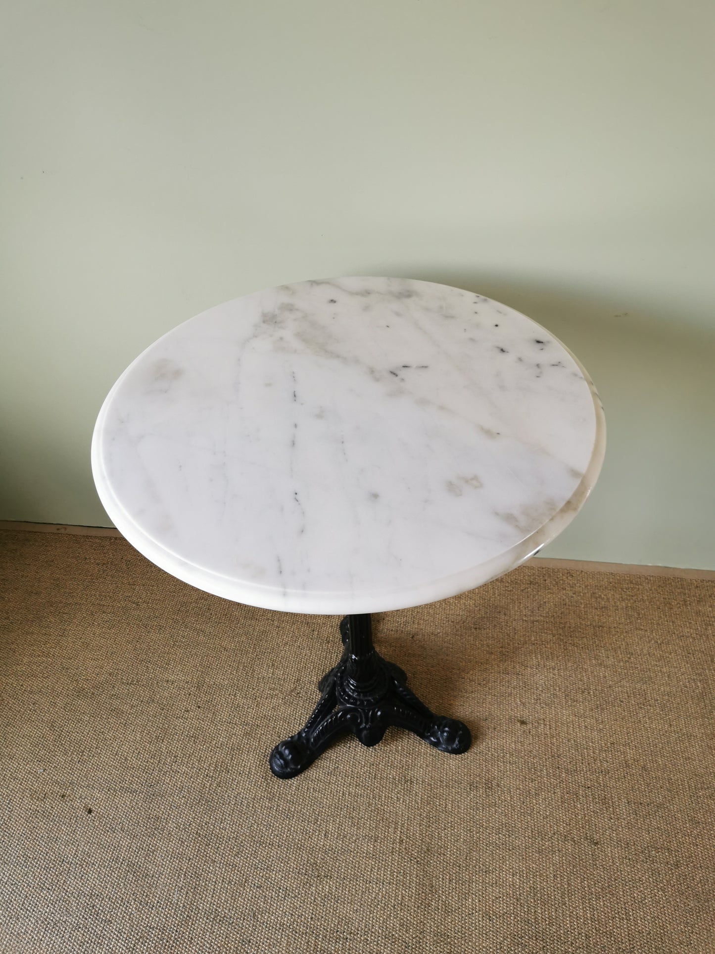 French White Marble Bistro Table