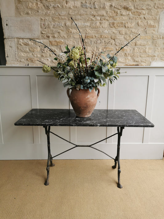 French Black Marble Table