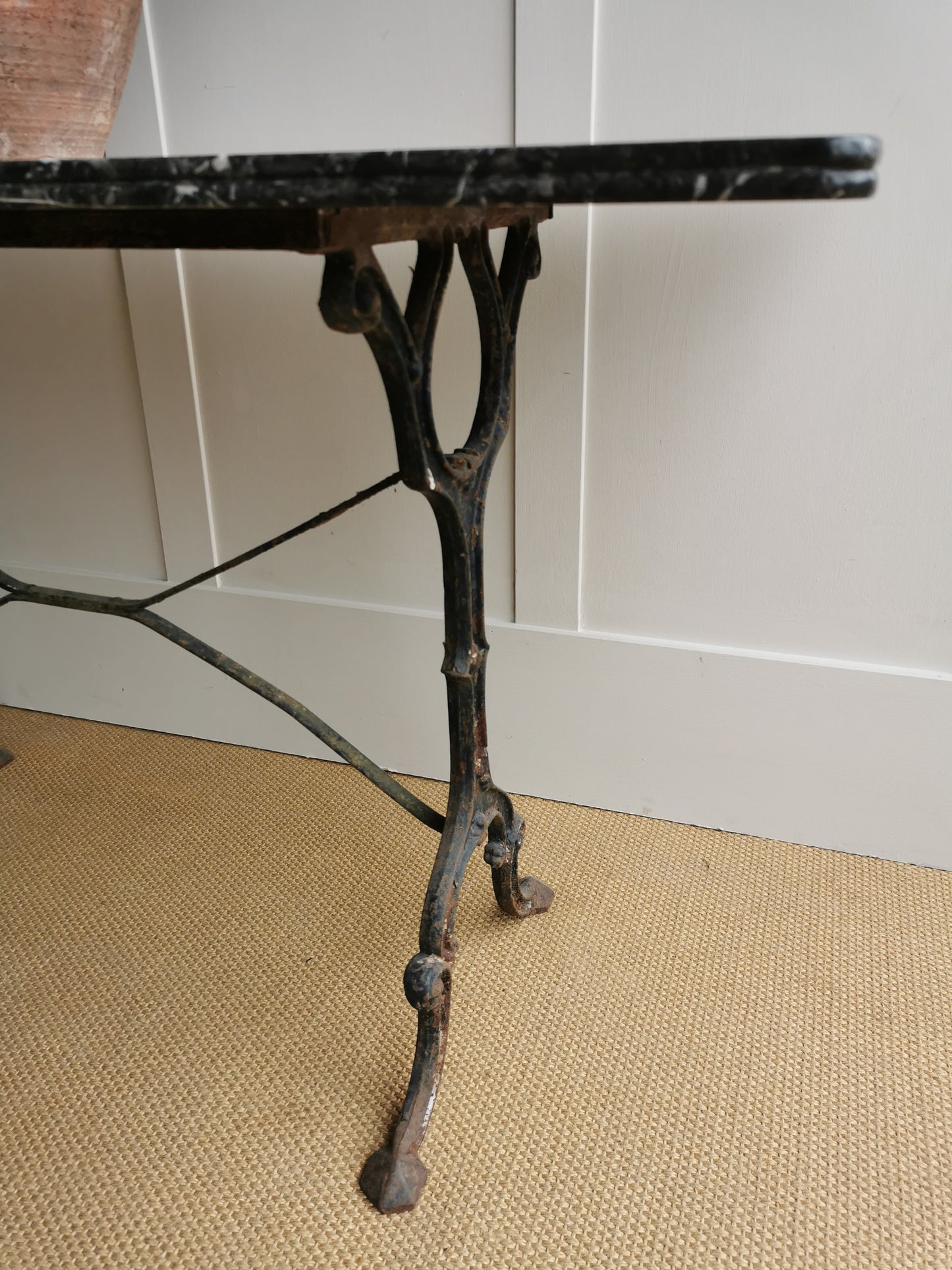 French Black Marble Table