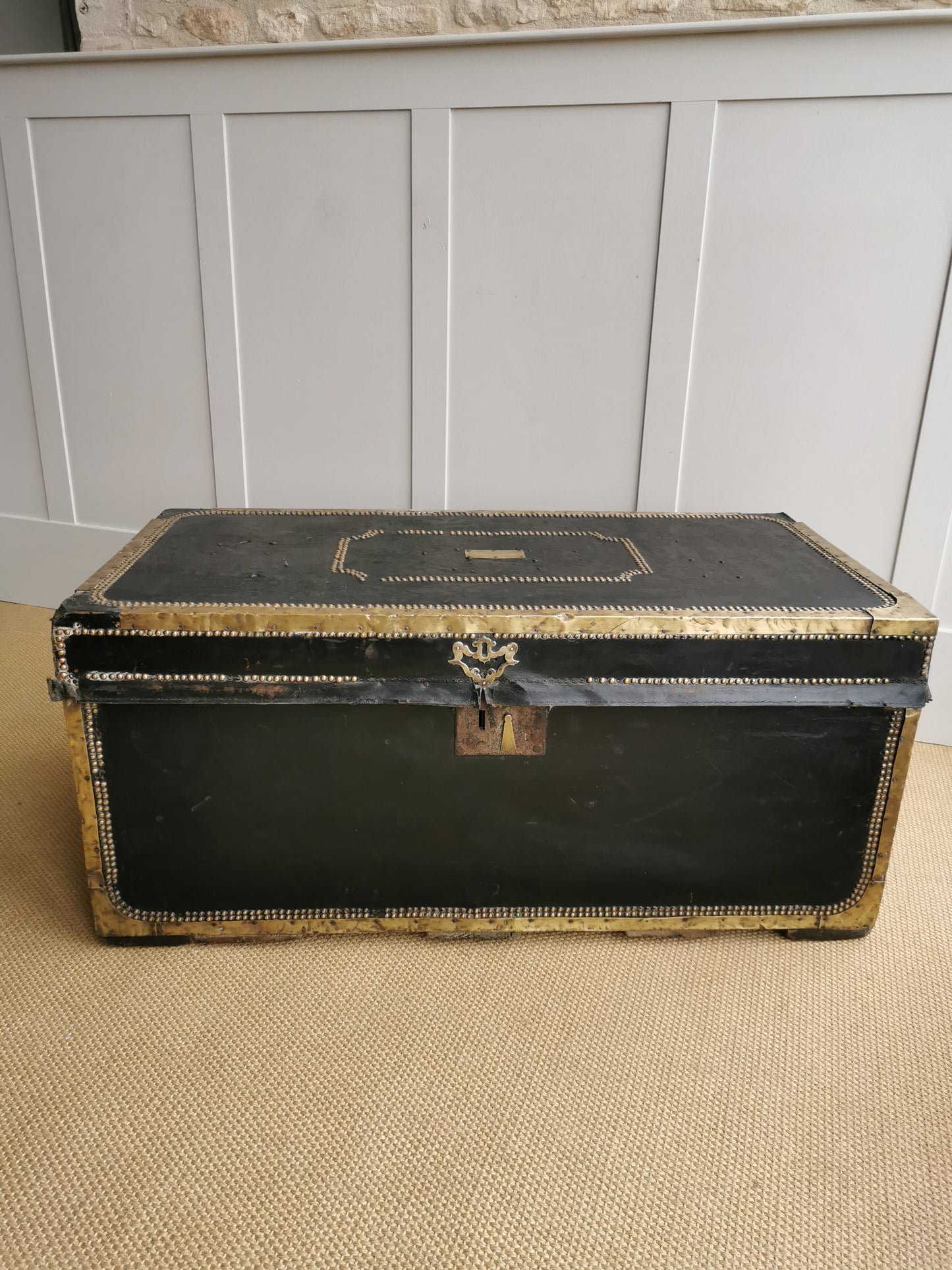 Leather & Brass Camphor Trunk