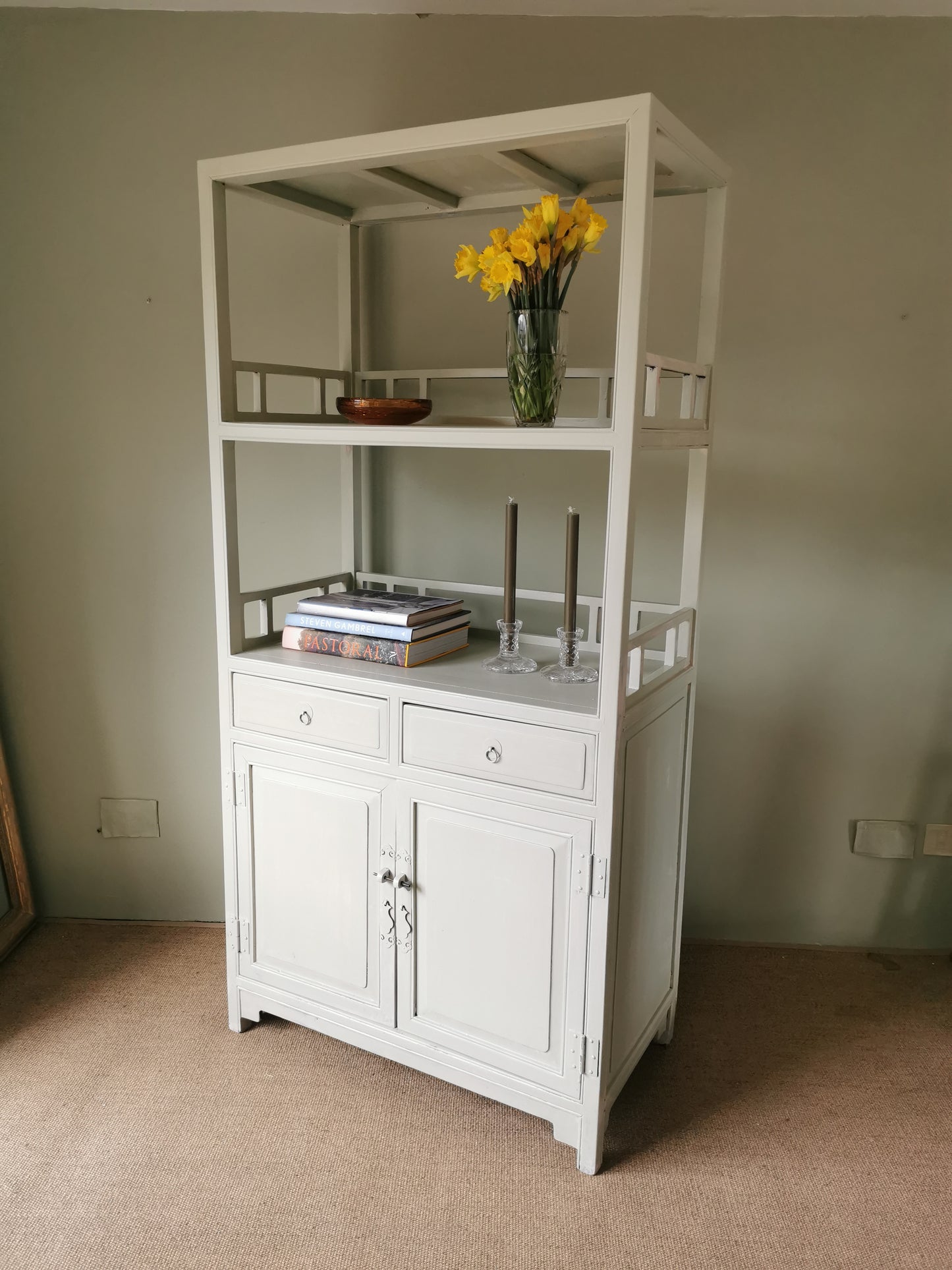 Painted Cupboard Bookcase